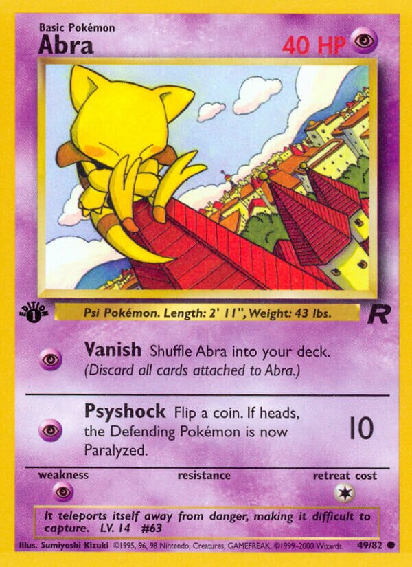 Abra 049/82 — Team Rocket (English Pokémon TCG card)