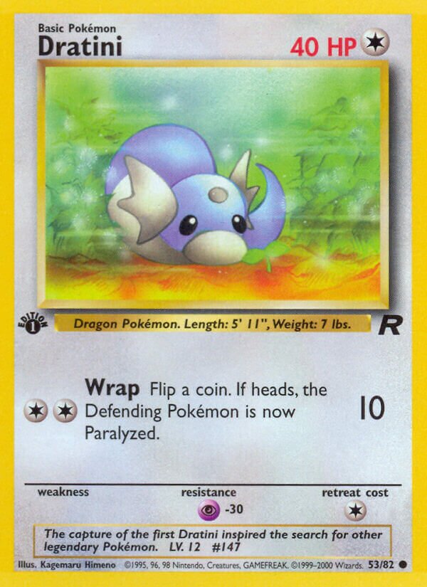 Dratini 053/82 — Team Rocket (English Pokémon TCG card)