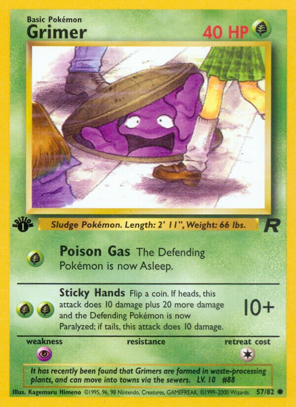 Grimer 057/82 — Team Rocket (English Pokémon TCG card)