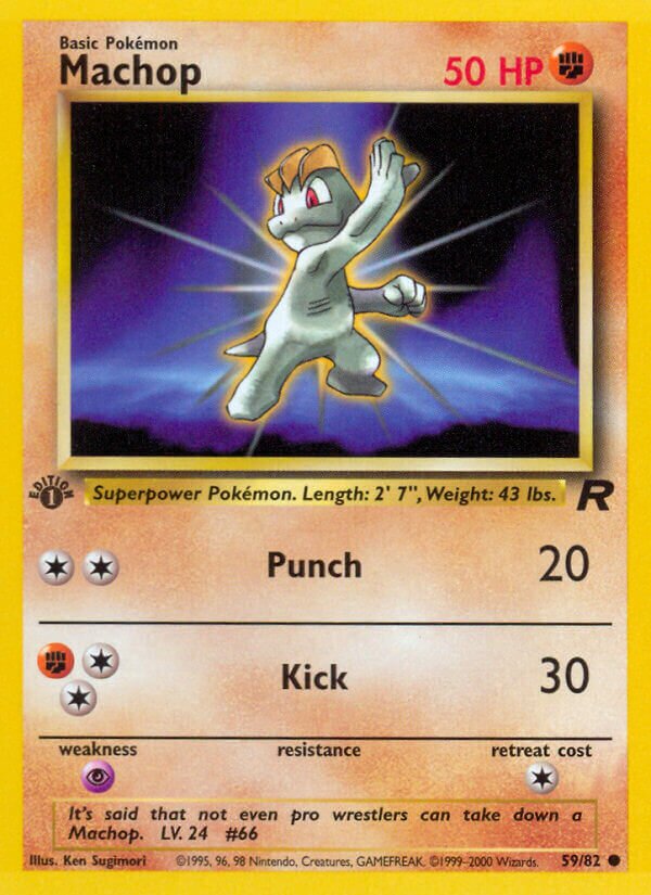 Machop 059/82 — Team Rocket (English Pokémon TCG card)