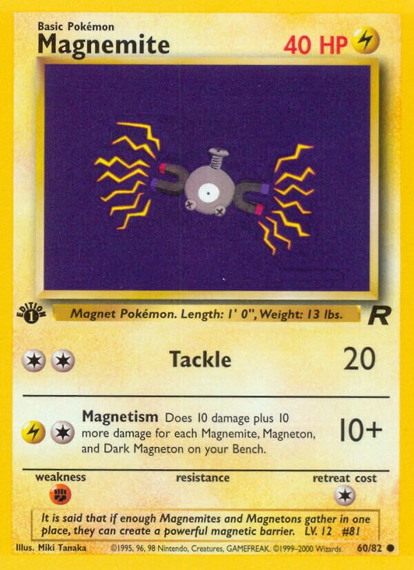 Magnemite 060/82 — Team Rocket (English Pokémon TCG card)