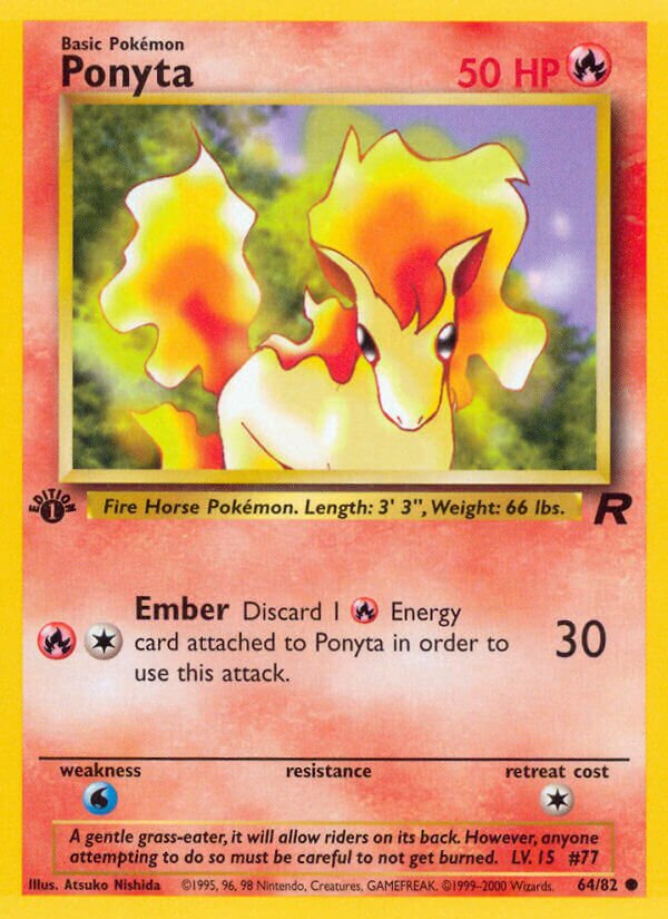Ponyta 064/82 — Team Rocket (English Pokémon TCG card)