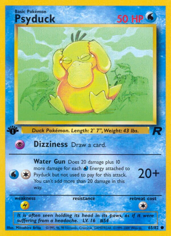 Psyduck 065/82 — Team Rocket (English Pokémon TCG card)