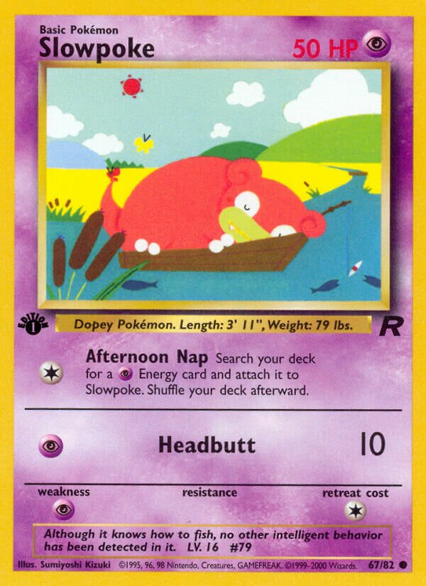 Slowpoke 067/82 — Team Rocket (English Pokémon TCG card)