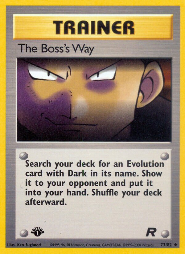The Boss's Way 073/82 — Team Rocket (English Pokémon TCG card)