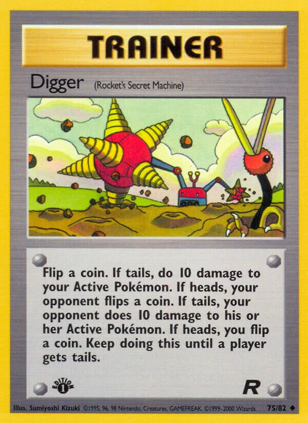 Digger 075/82 — Team Rocket (English Pokémon TCG card)