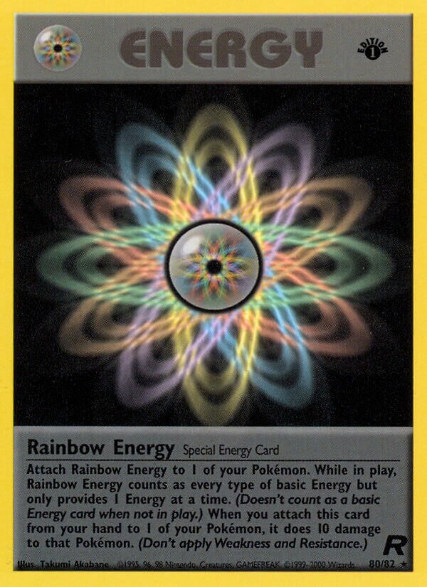Rainbow Energy 080/82 — Team Rocket (English Pokémon TCG card)
