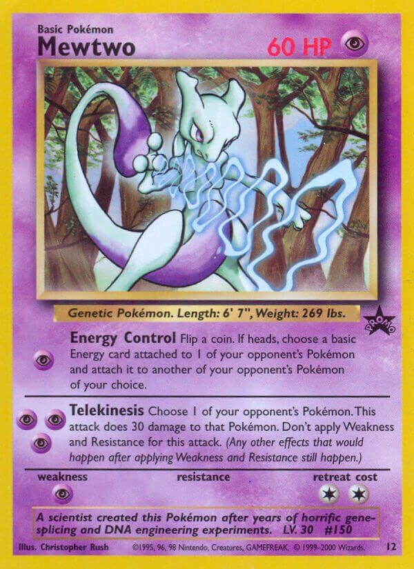 Mewtwo 012/53 — Wizards of the Coast Promos (English Pokémon TCG card)