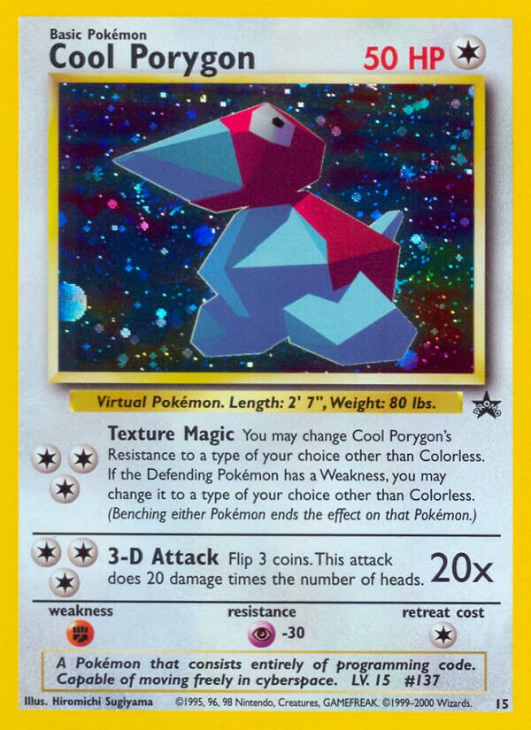 Cool Porygon 015/53 — Wizards of the Coast Promos (English Pokémon TCG card)