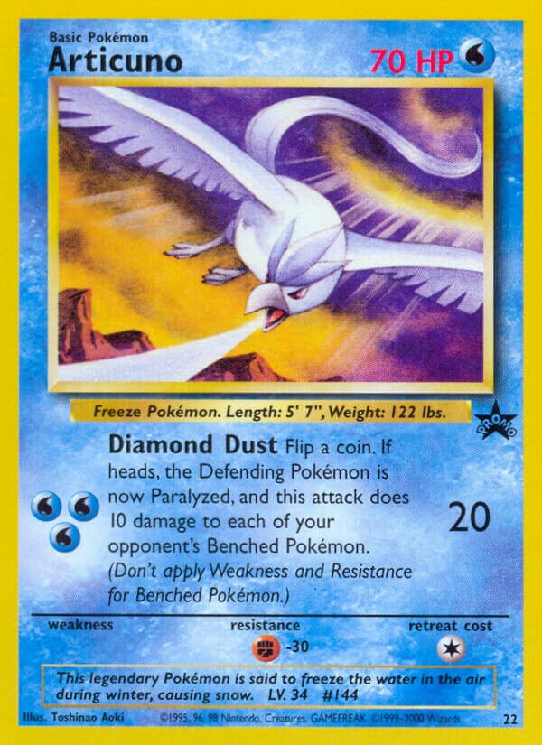 Articuno 022/53 — Wizards of the Coast Promos (English Pokémon TCG card)