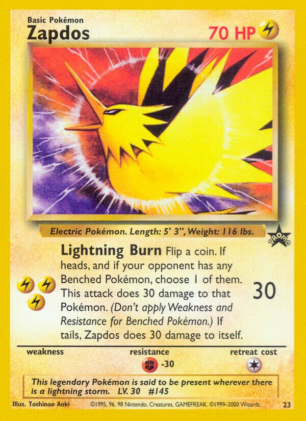Zapdos 023/53 — Wizards of the Coast Promos (English Pokémon TCG card)