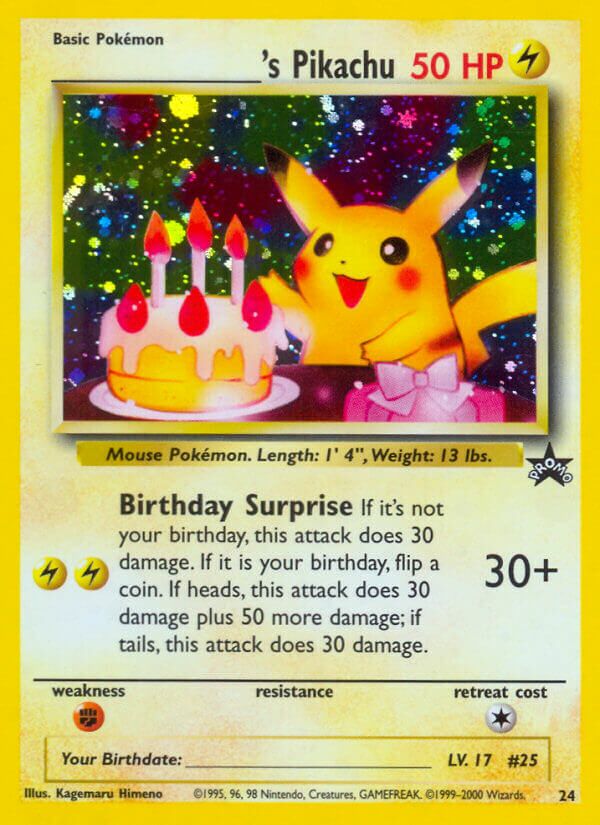 Pikachu 024/53 — Wizards of the Coast Promos (English Pokémon TCG card)