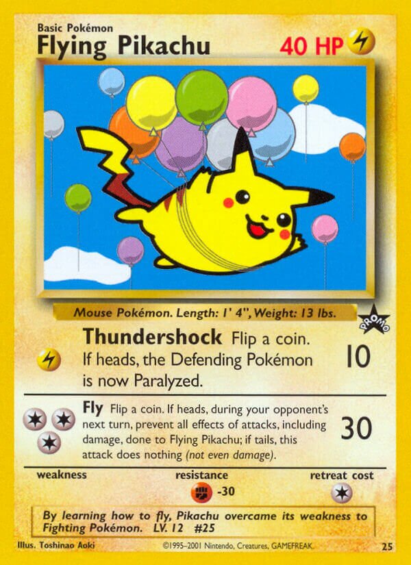 Flying Pikachu 025/53 — Wizards of the Coast Promos (English Pokémon TCG card)
