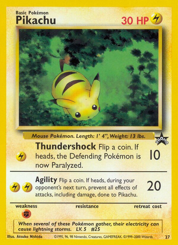 Pikachu 027/53 — Wizards of the Coast Promos (English Pokémon TCG card)