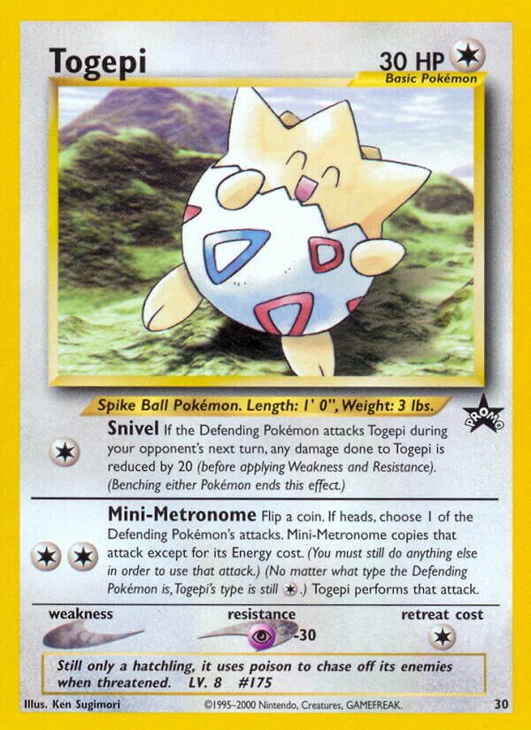 Togepi 030/53 — Wizards of the Coast Promos (English Pokémon TCG card)