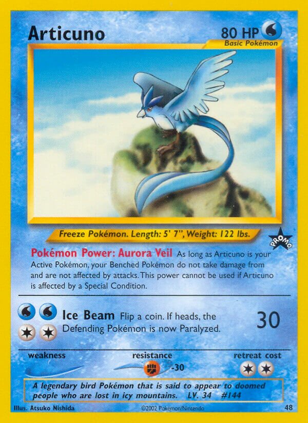 Articuno 048/53 — Wizards of the Coast Promos (English Pokémon TCG card)