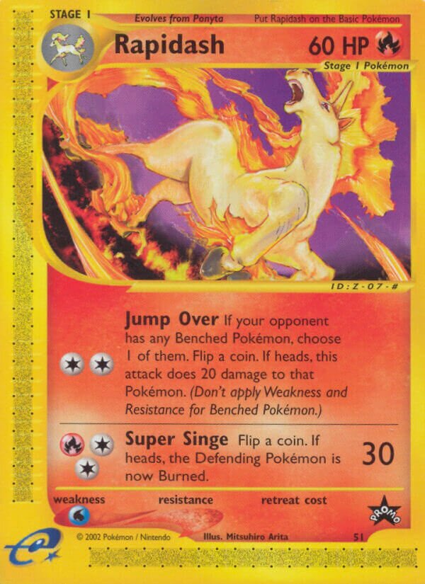 Rapidash 051/53 — Wizards of the Coast Promos (English Pokémon TCG card)