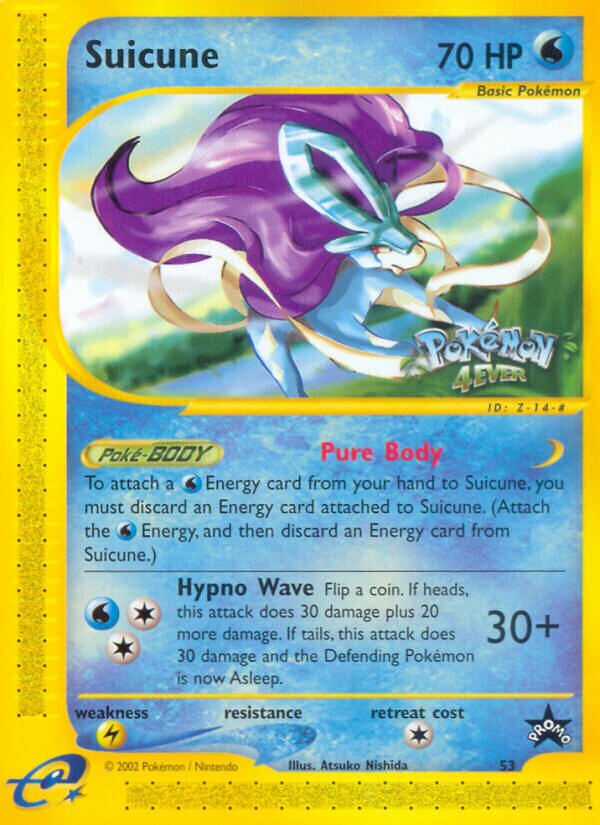 Suicune 053/53 — Wizards of the Coast Promos (English Pokémon TCG card)