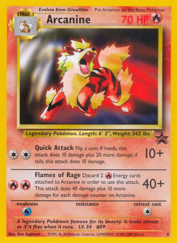Arcanine 006/53 — Wizards of the Coast Promos (English Pokémon TCG card)