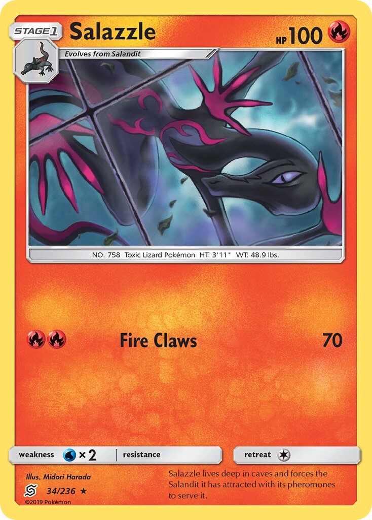 Salazzle 034 — Battle Academy 2020 (Charizard) (English Pokémon TCG card)