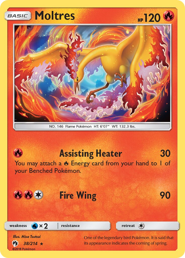 Moltres 038 — Battle Academy 2020 (Charizard) (English Pokémon TCG card)