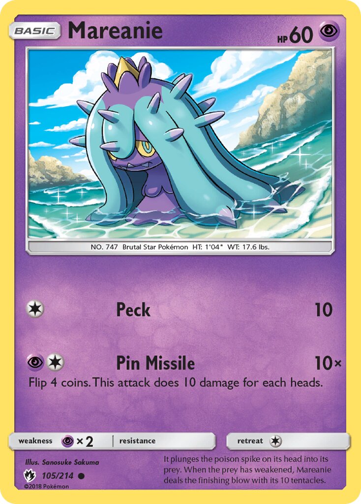 Mareanie 105 — Battle Academy 2020 (Mewtwo) (English Pokémon TCG card)