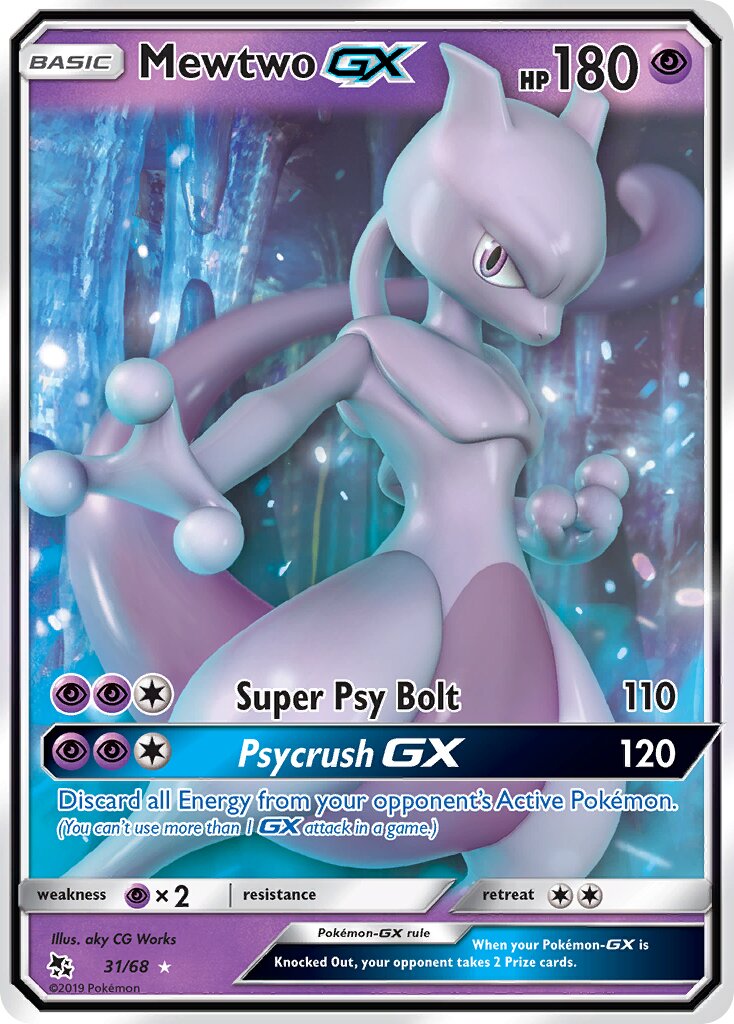 Mewtwo-GX 031 — Battle Academy 2020 (Mewtwo) (English Pokémon TCG card)