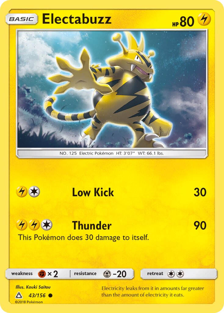 Electabuzz 043 — Battle Academy 2020 (Pikachu) (English Pokémon TCG card)