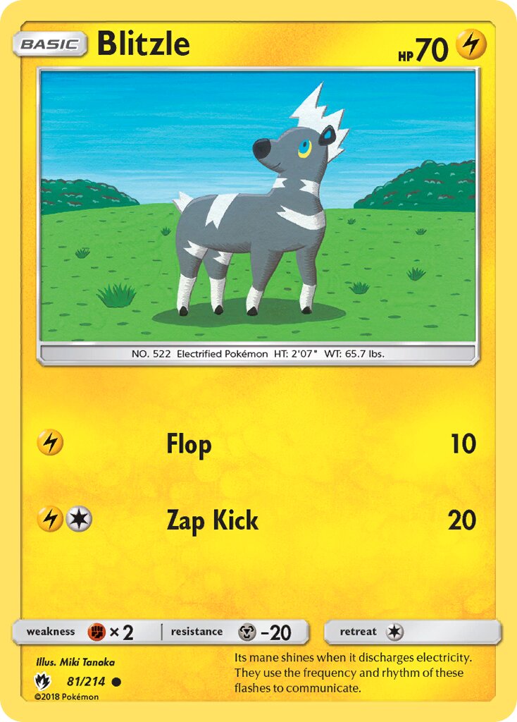 Blitzle 081 — Battle Academy 2020 (Pikachu) (English Pokémon TCG card)