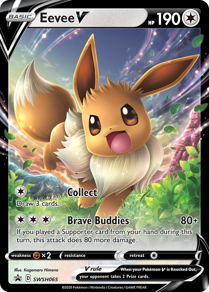 Eevee V 065 — Battle Academy 2022 (Eevee) (English Pokémon TCG card)