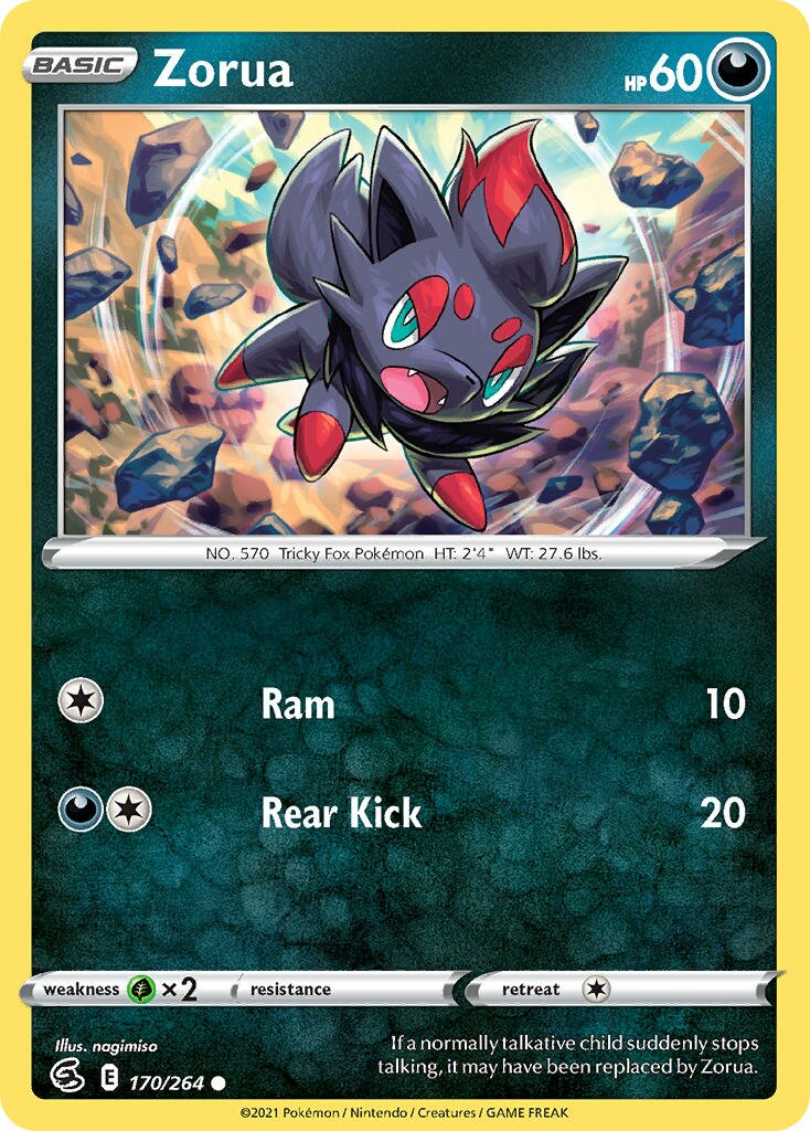 Zorua 170 — Battle Academy 2022 (Eevee) (English Pokémon TCG card)