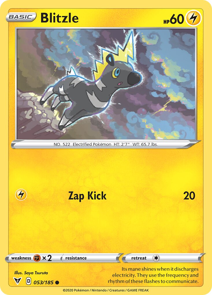 Blitzle 053 — Battle Academy 2022 (Pikachu) (English Pokémon TCG card)