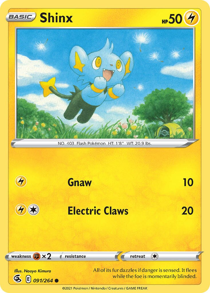 Shinx 091 — Battle Academy 2022 (Pikachu) (English Pokémon TCG card)