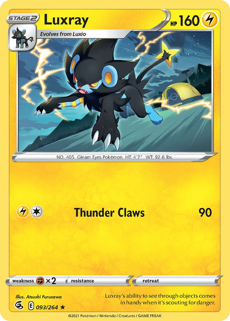 Luxray 093 — Battle Academy 2022 (Pikachu) (English Pokémon TCG card)