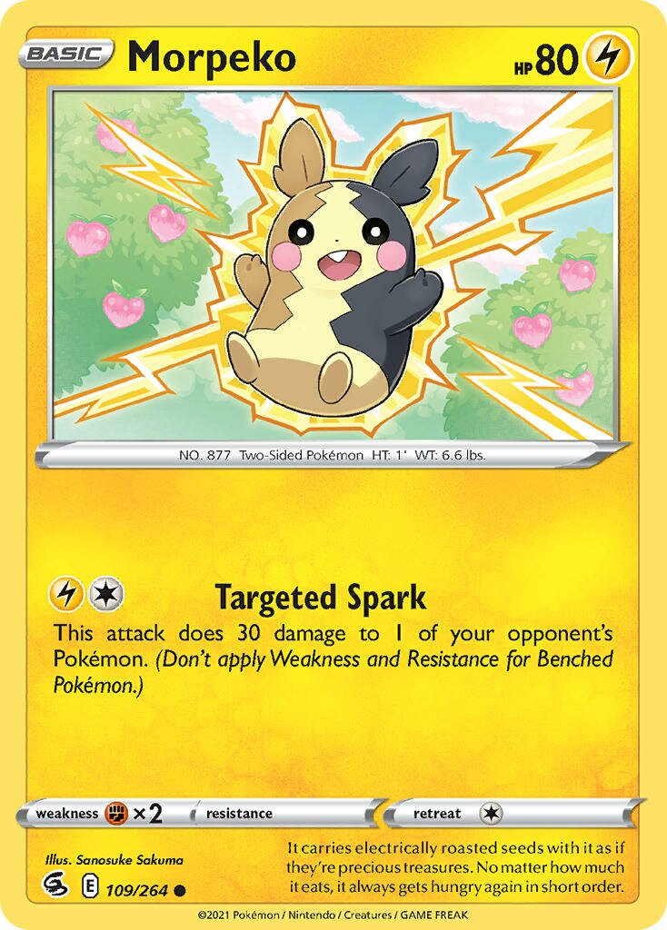 Morpeko 109 — Battle Academy 2022 (Pikachu) (English Pokémon TCG card)