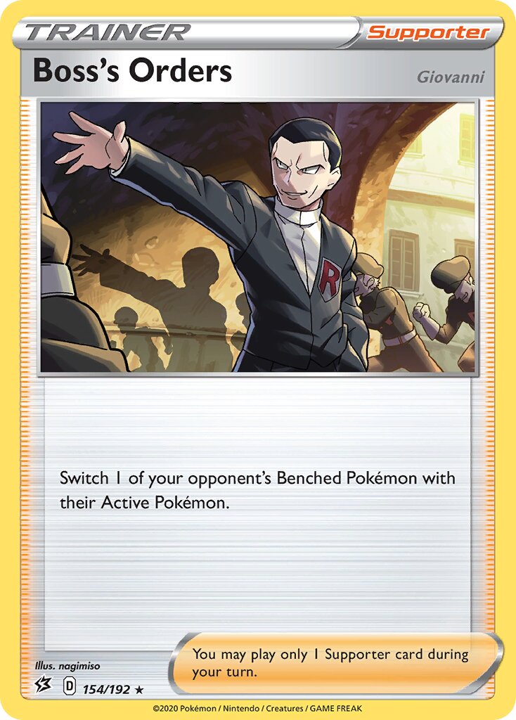 Boss's Orders 154 — Battle Academy 2022 (Pikachu) (English Pokémon TCG card)
