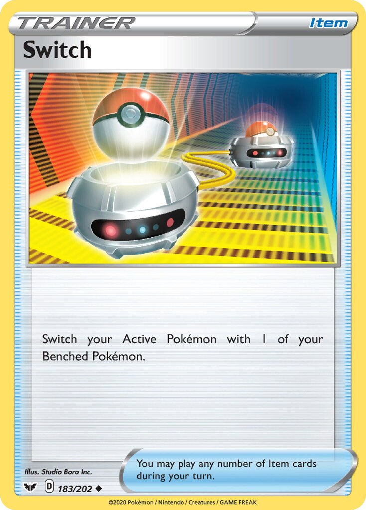 Switch 183 — Battle Academy 2022 (Pikachu) (English Pokémon TCG card)