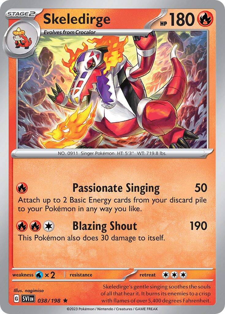 Skeledirge 038 — Battle Academy 2024 (Armarouge) (English Pokémon TCG card)