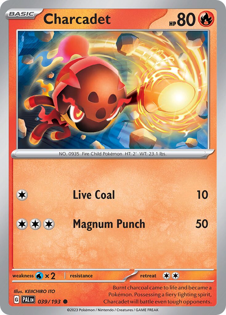 Charcadet 039 — Battle Academy 2024 (Armarouge) (English Pokémon TCG card)