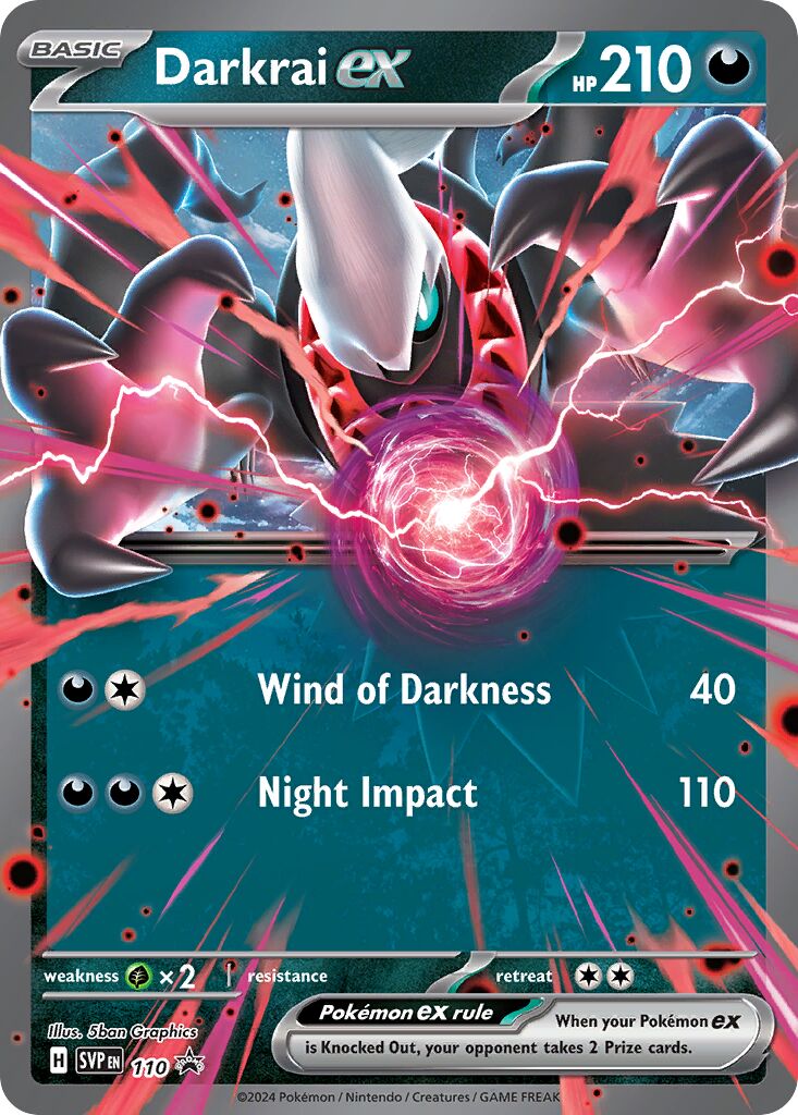 Darkrai ex 110 — Battle Academy 2024 (Darkrai) (English Pokémon TCG card)