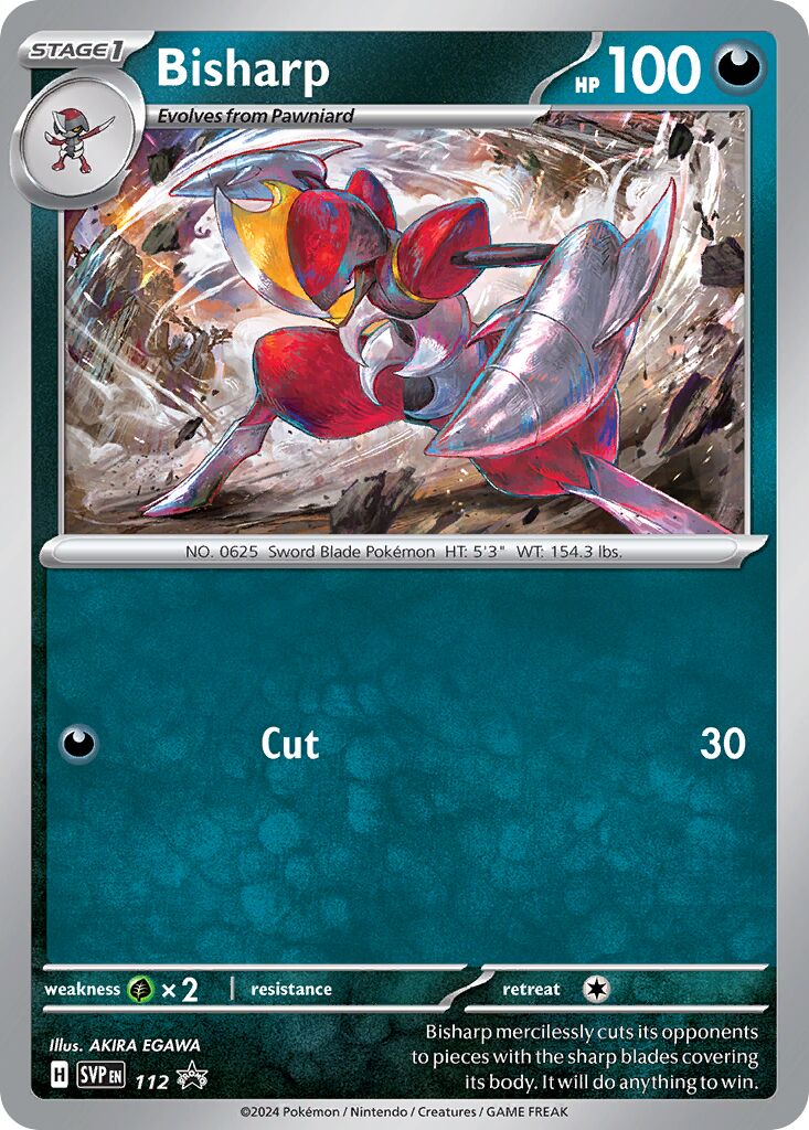 Bisharp 112 — Battle Academy 2024 (Darkrai) (English Pokémon TCG card)