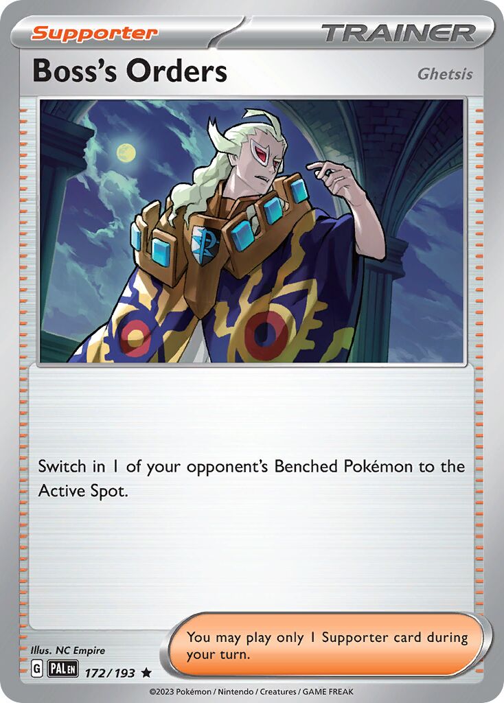 Boss's Orders 172 — Battle Academy 2024 (Darkrai) (English Pokémon TCG card)