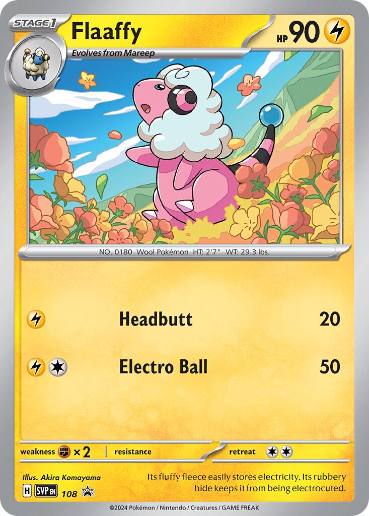Flaaffy 108 — Battle Academy 2024 (Pikachu) (English Pokémon TCG card)