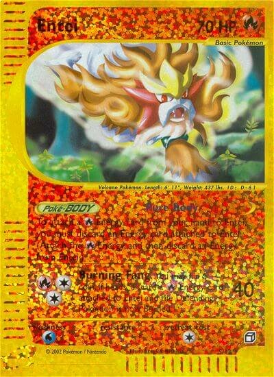 Entei 005 — Box Toppers (e-Card Series) (English Pokémon TCG card)