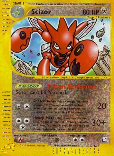 Scizor 007 — Box Toppers (e-Card Series) (English Pokémon TCG card)