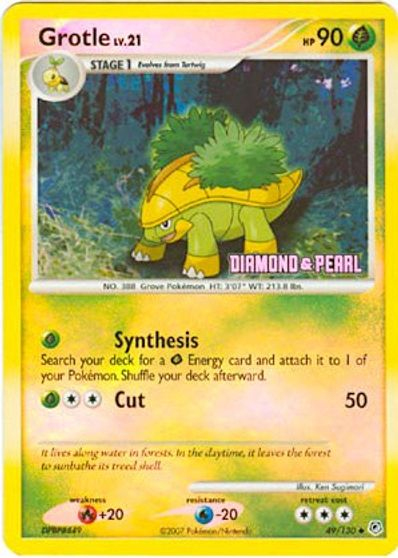 Grotle 049 — Burger King Collection 2008 (English Pokémon TCG card)