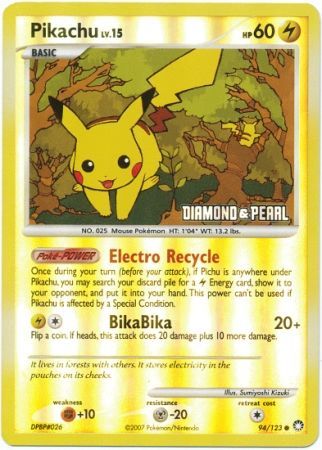 Pikachu 094 — Burger King Collection 2008 (English Pokémon TCG card)