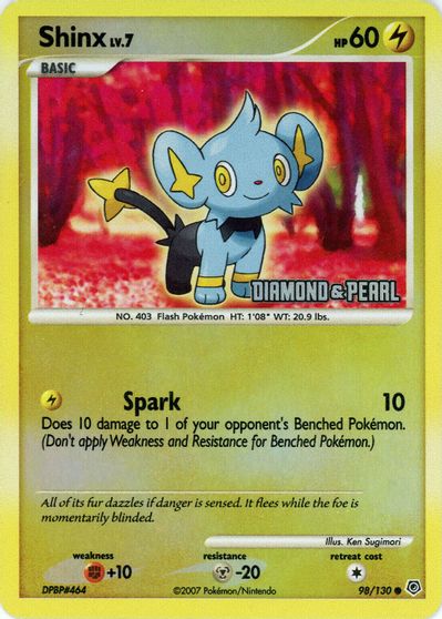 Shinx 098 — Burger King Collection 2008 (English Pokémon TCG card)