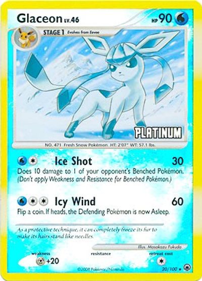 Glaceon 020 — Burger King Collection 2009 (English Pokémon TCG card)