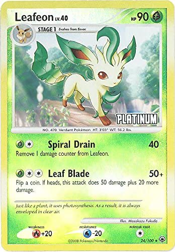 Leafeon 024 — Burger King Collection 2009 (English Pokémon TCG card)